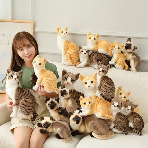 Cute Plush Cat Doll – Soft Stuffed Kitten Toy