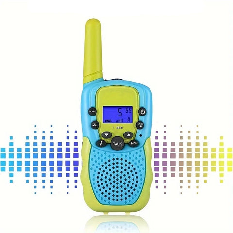 2 Walkie Talkie for Kids – 22 Channels, 2 Way Radios, LCD Backlit Screen, Flashlight