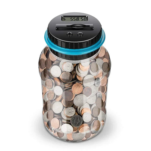 Large Capacity Electronic Piggy Bank – Digital Coin Counter for Kids & Adults