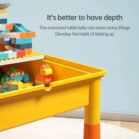 5-in-1 Kids Activity Table - With Chair Set & Marble Run!
