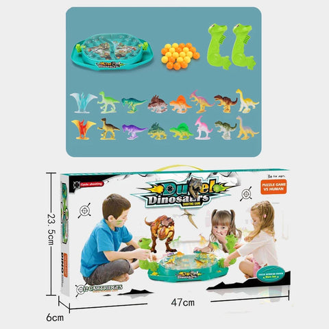 Dinosaur Battle Catapult 2-Player Marble Game