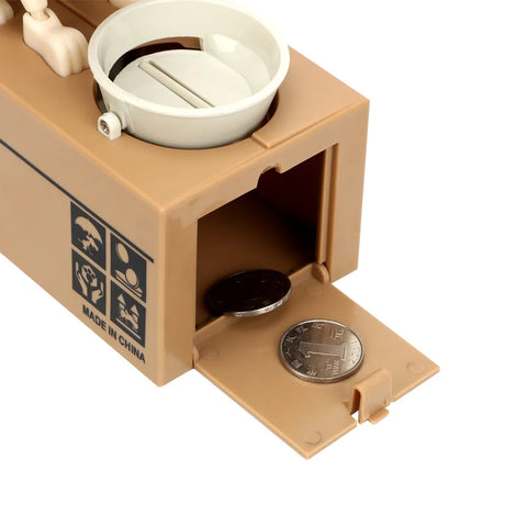 Robotic Dog Stealing Coin Bank – Interactive Money Saving Box for Kids