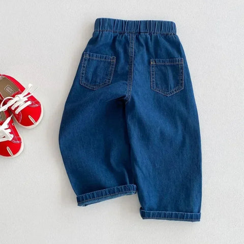 Kids Loose Jeans – Fashionable Denim Wide-Leg Trousers for Boys & Girls