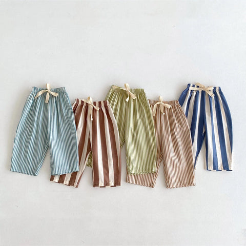 Striped Harem Pants for Kids - Summer Casual Trousers