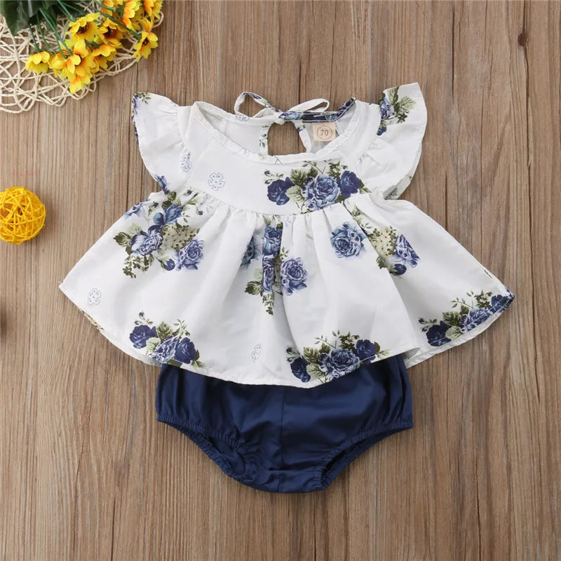 Baby Girl Summer Swim Set - Breathable and Stylish Baby Outfit Teeny Pandas