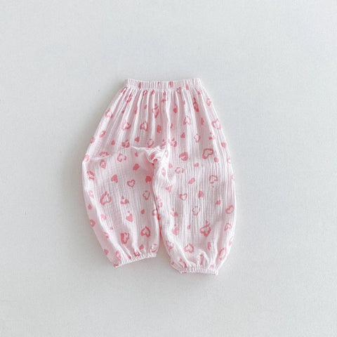 Cartoon Pattern Anti-Mosquito Harem Pants for Kids - Summer Loose Trousers