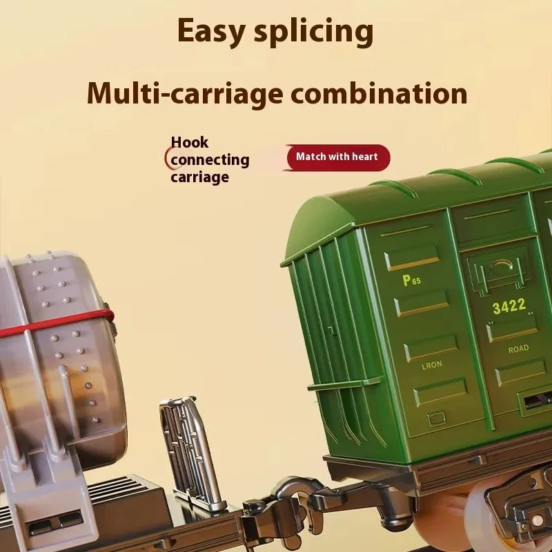 Retro Steam Train Track Toy Set - product detail view 5