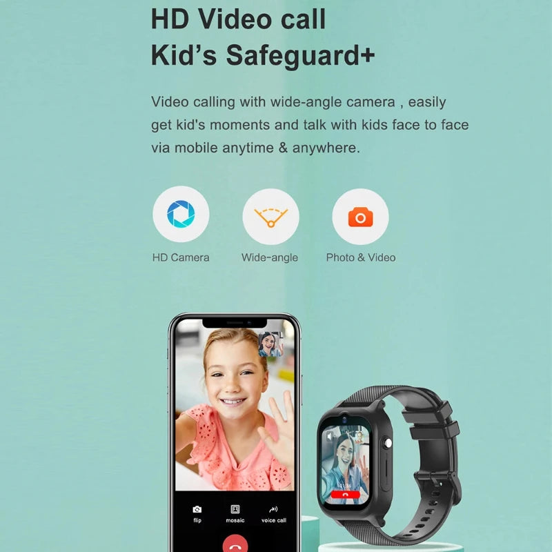 4G Kids Smartwatch with GPS Tracker & Video Call – Safe & Fun Connection for Kids! Teeny Pandas