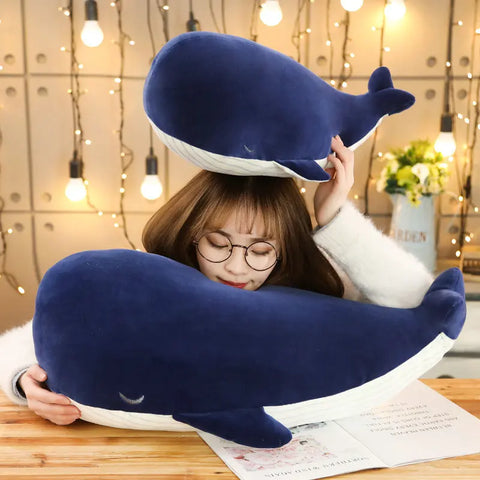 Super Soft Plush Blue Whale Stuffed Animal Toy – Ideal Birthday Gift for Kids