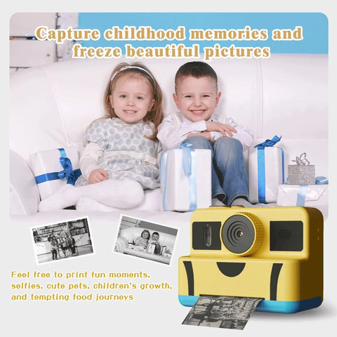 Kids Digital Instant Camera with Zero-Ink Printing
