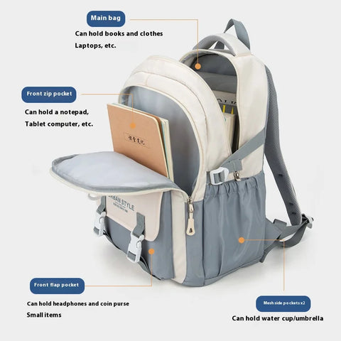 Lightweight Large Capacity Student Backpack for Students