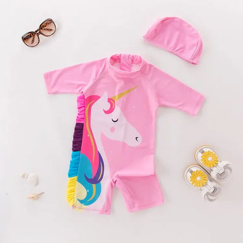 Kids Swimwear with Cap