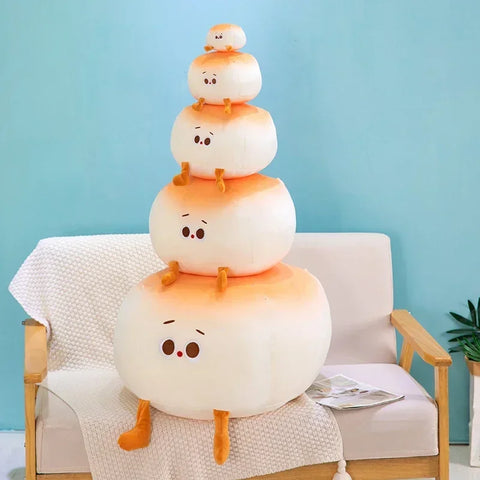 Cute and Soft Steamed Bun Pillow Plushies