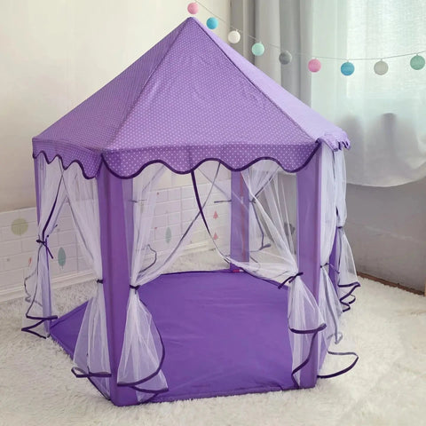 Princess Kids Toy Tipi Tent - Folding Play House for Girls