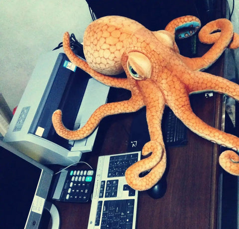 Simulation Octopus and Squid Plush Toys – Realistic Animal Stuffed Dolls