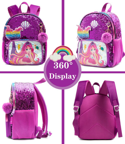 Mini Sequins Backpack for Girls
