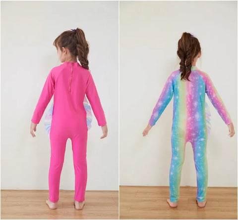 Kids Wetsuit Long Sleeve Surfing Suit with Cap