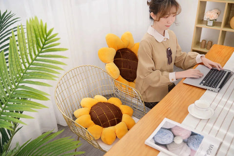Stuffed Soft Plant Sunflower Plush Toy – Cute Plush Cushion