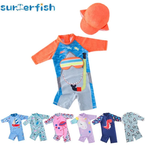 Kids Swimwear with Cap