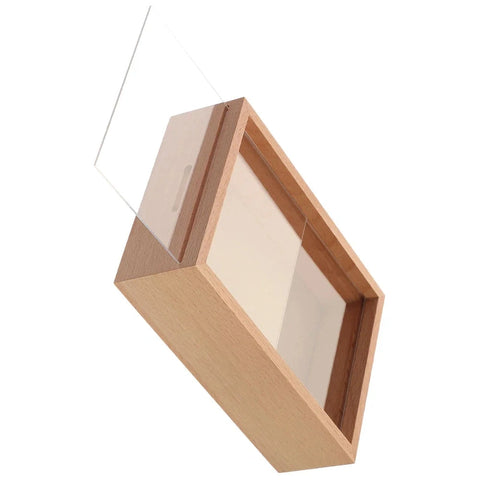 Clear Slot Cube Photo Frame Piggy Bank – Multi-purpose Acrylic Money Box