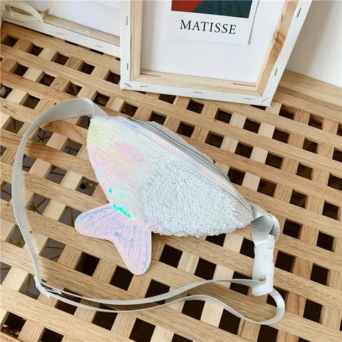 Fashion Sequin Fanny Pack for Kids – Shiny Mermaid Waist Bag for Girls
