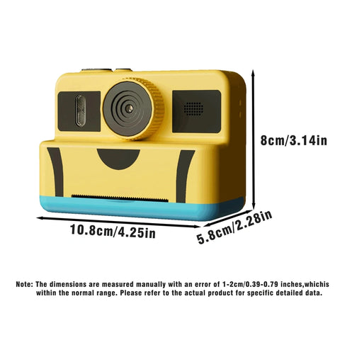 Kids Digital Instant Camera with Zero-Ink Printing