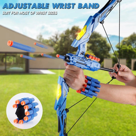 Soft Dart Archery Toy with LED Lights – Indoor & Outdoor Sports !