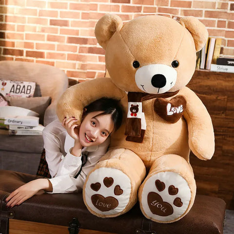 Ultra-Soft Bear Plush Pillow – Cuddly Companion
