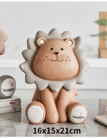 Nordic Lion Piggy Bank – Creative and Cute Coin Holder for Kids
