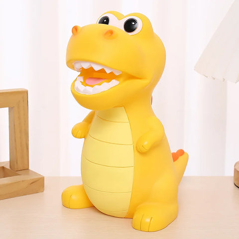 Large Capacity Dinosaur Piggy Bank – Durable Anti-Drop Coin Bank for Kids