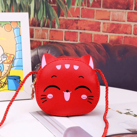 Cute Cat Cartoon Crossbody Bag