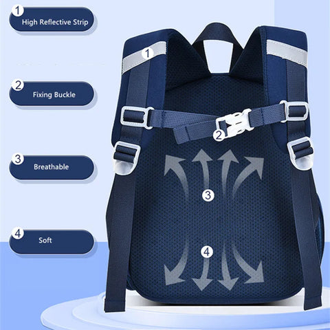 Cute 3D Cartoon Dinosaur School Bag for Boys & Girls