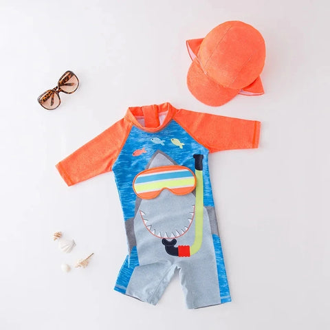 Kids Swimwear with Cap