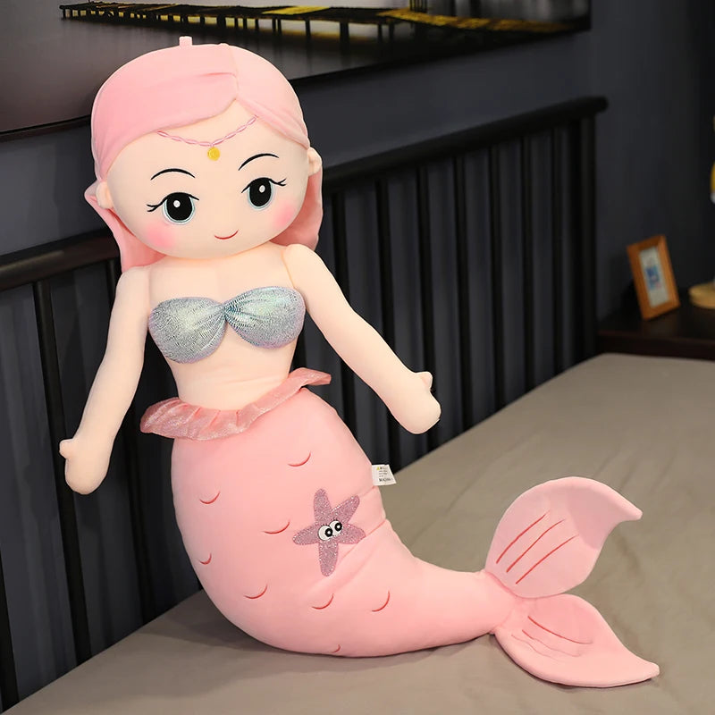Giant Mermaid Doll Plushie Pillow - product detail view 8
