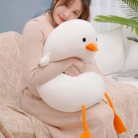 Duck Pillow Plush Toy – Adorable Round Plush Cushion