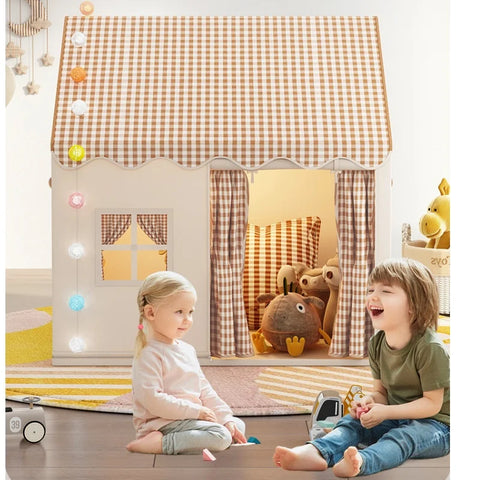 Kids Small House Folding Playtent - Princess Girl Castle Play House Toy Tent