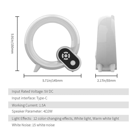 Mini Q Ambient Light - Multi-Function Night Light for Kids