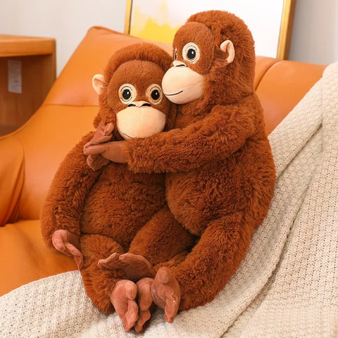 Cartoon Gorilla Plush Toy – Soft Stuffed Monkey Doll