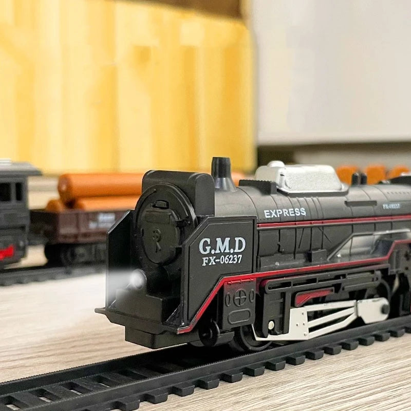 Electric Train Toy with Light & Track Assembly Teeny Pandas