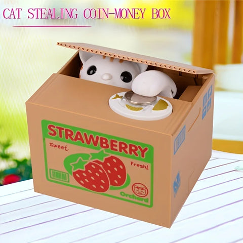 Little Panda Stealing Money Piggy Bank – Interactive Cartoon Savings Box