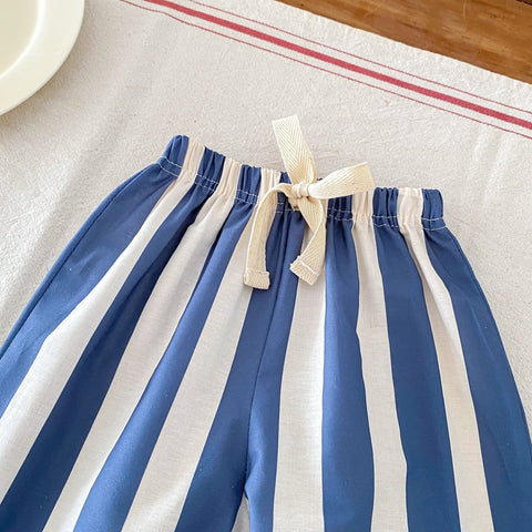 Striped Harem Pants for Kids - Summer Casual Trousers