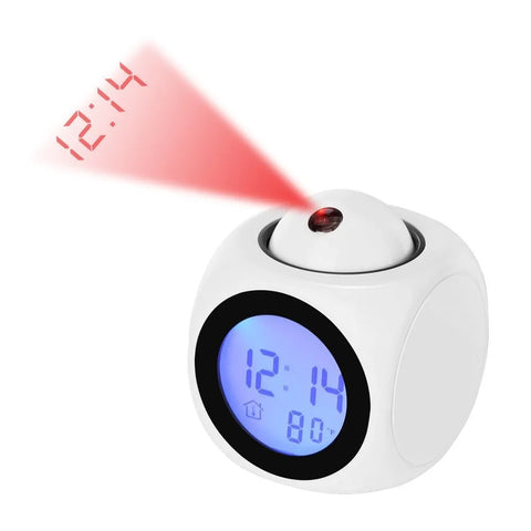 Projection Alarm Clock - With LED Display & Temperature Feature