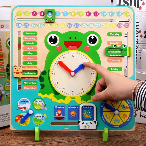 Montessori Wooden Calendar – Hands-On Learning for Kids Teeny Pandas