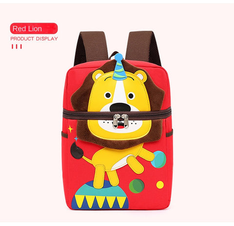 Cartoon Animal Backpack for Boys & Girls