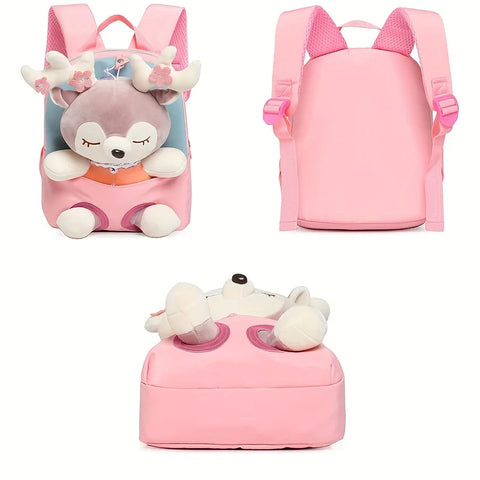 Detachable Cartoon Plush Children's Backpack