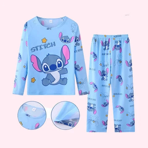 Lovable Cartoon Character Children Pajama Set – Soft & Comfortable Nightwear