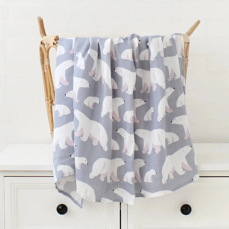 Gentle Bamboo Cotton Swaddle - Luxurious Comfort and Breathable Swaddle Teeny Pandas