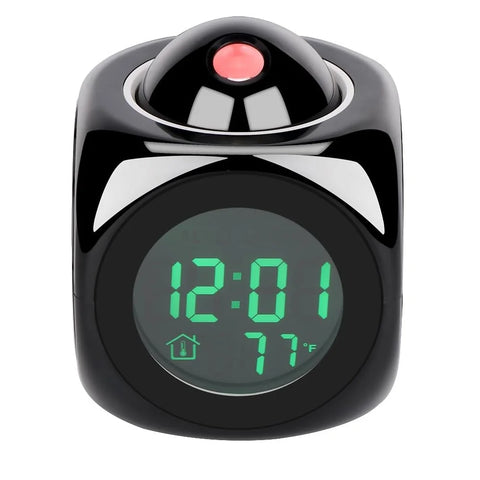 Projection Alarm Clock - With LED Display & Temperature Feature