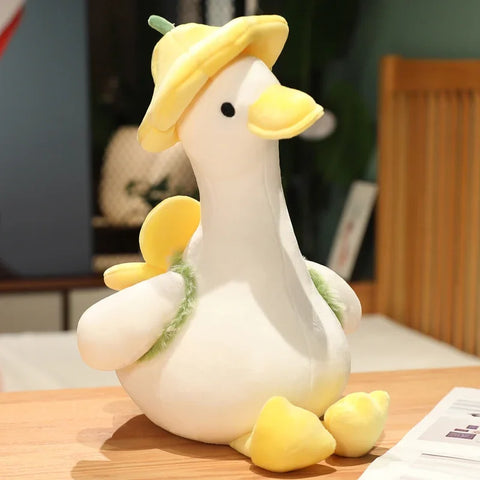 Kawaii Flower Duck Plush Toy – Adorable Stuffed Animal Doll