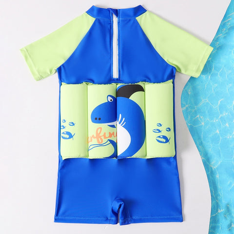 Floating Swimsuit for Kids - One-Piece with Removable Buoyancy Bars!
